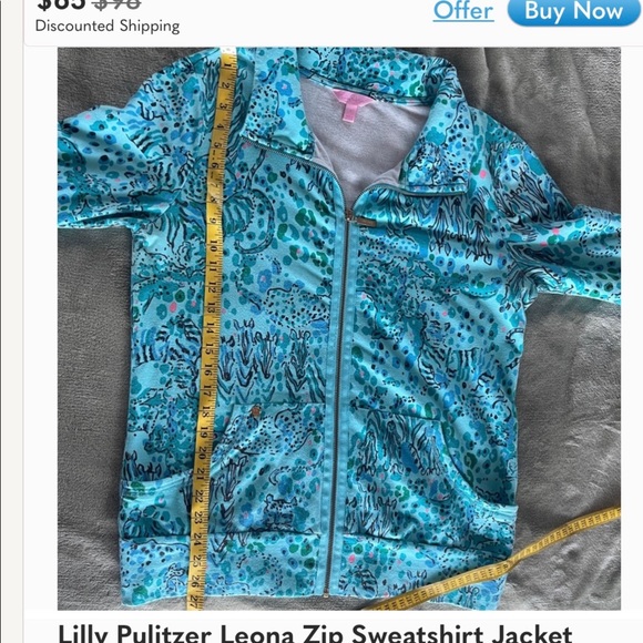 Lilly Pulitzer Leona zip up jacket - Picture 5 of 8